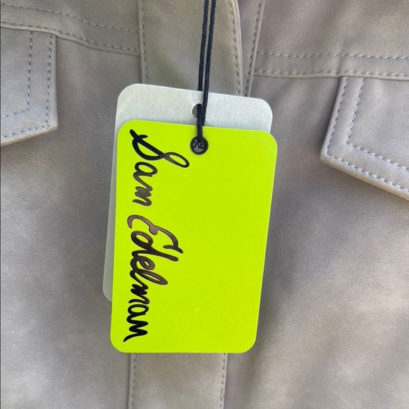 NWT Sam Edelman Beige Button-Up Jacket - Picture 4 of 5